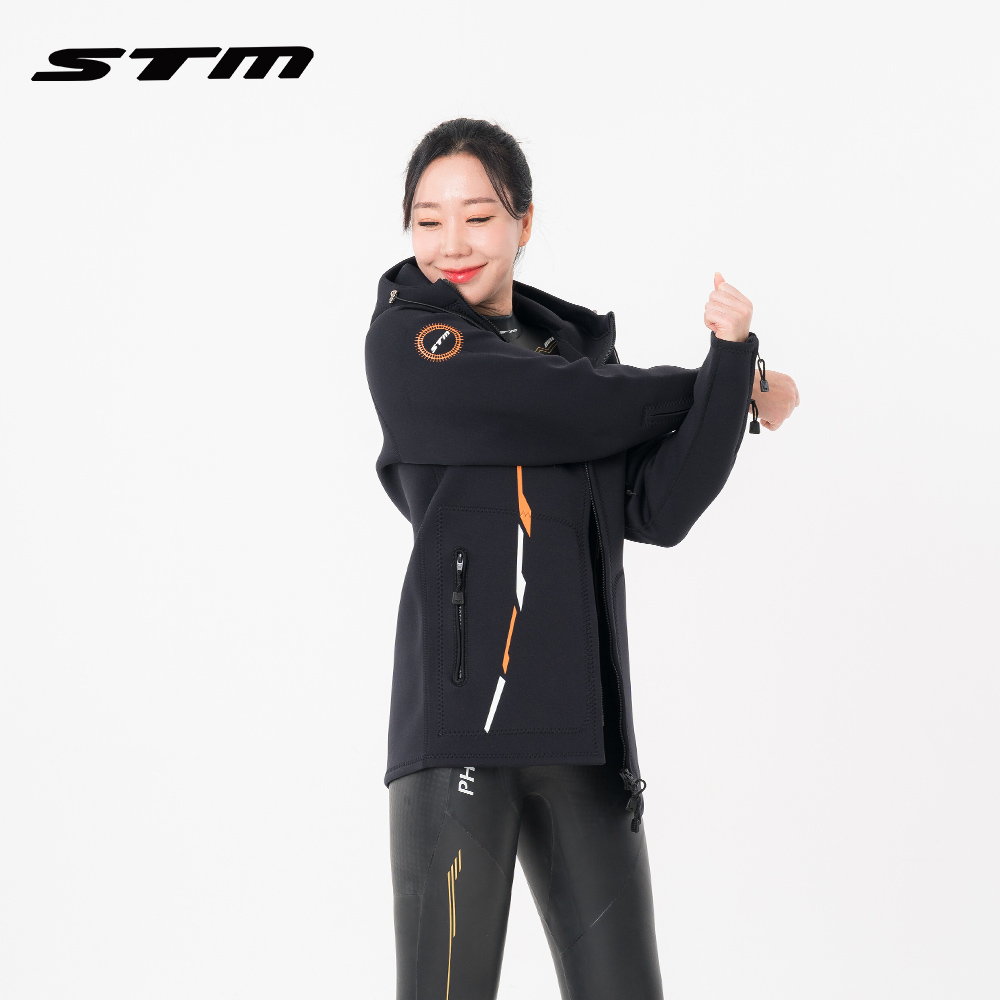 STM ST-1 S2 BLK 네오프렌 코트 자켓 바다수영 바람막이