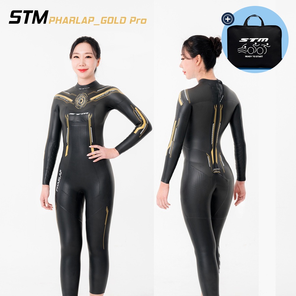 STM PHARLAP_GOLD Pro (여성) 웻슈트 바다수영 가방증정 철인슈트